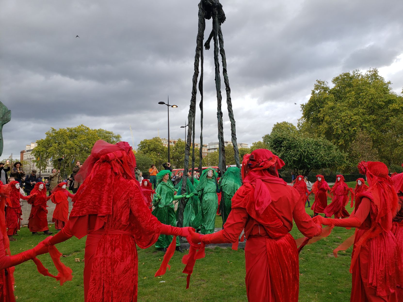 London's Extinction Rebellion Group of Protesters
